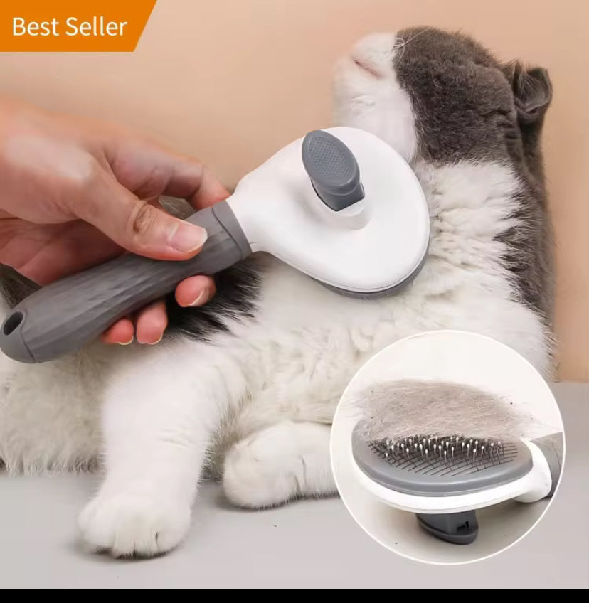 Dog and Cat Hair One-Key Removal Hair Comb – Massage and Grooming Brush for Shedding Control