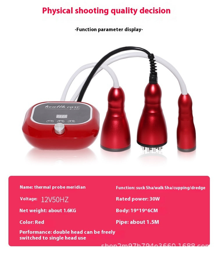 Heat Detection Meridian Instrument Beauty Salon Acid Removal Electric Gua Sha Scraping Device