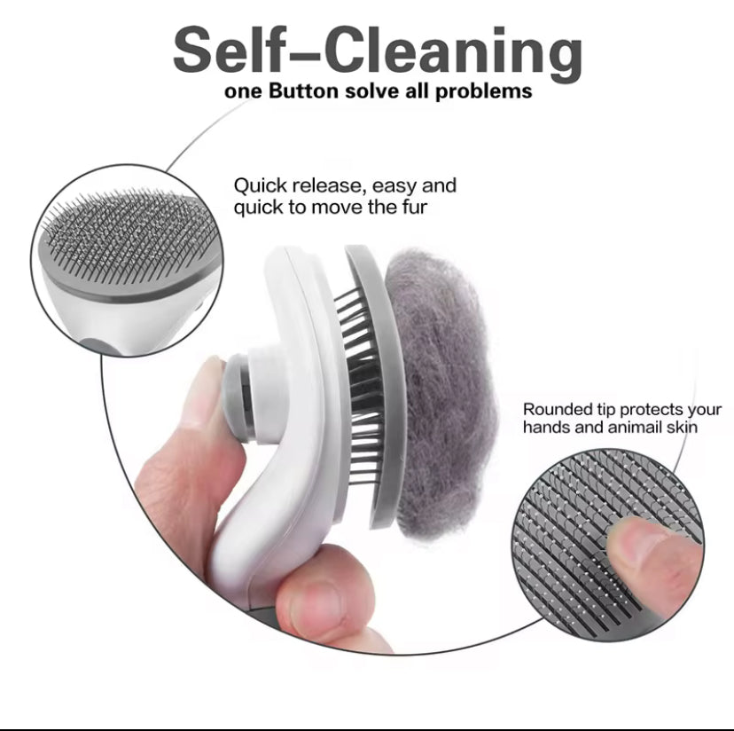 Dog and Cat Hair One-Key Removal Hair Comb – Massage and Grooming Brush for Shedding Control