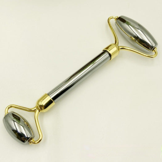Portable Household Facial Double-Roller Massage Tool